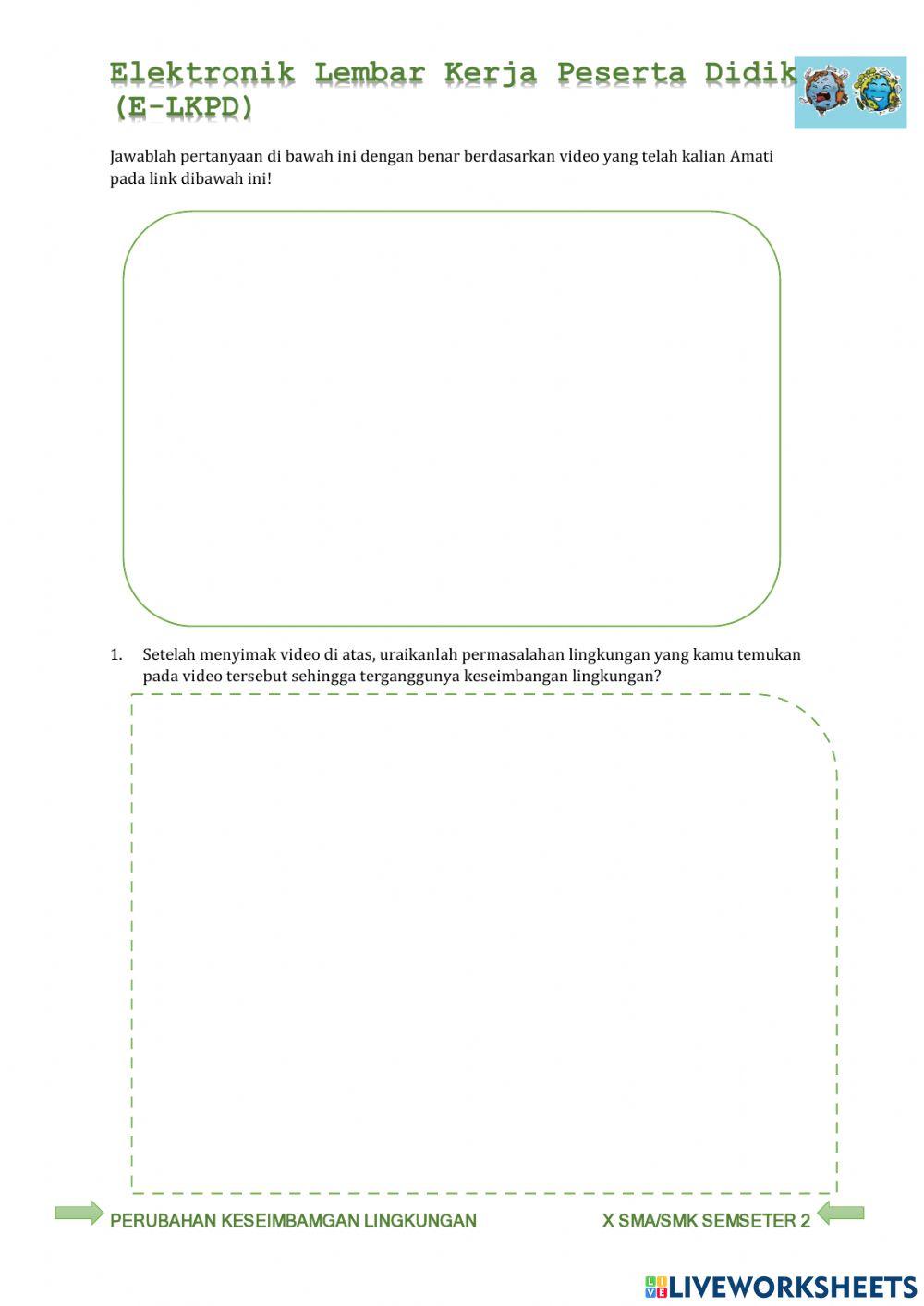 Keseimbangan Lingkungan