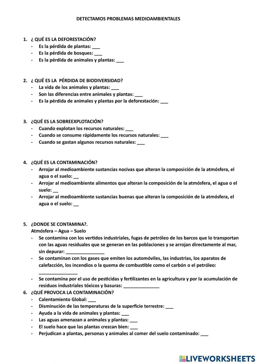 Problemas medioambientales