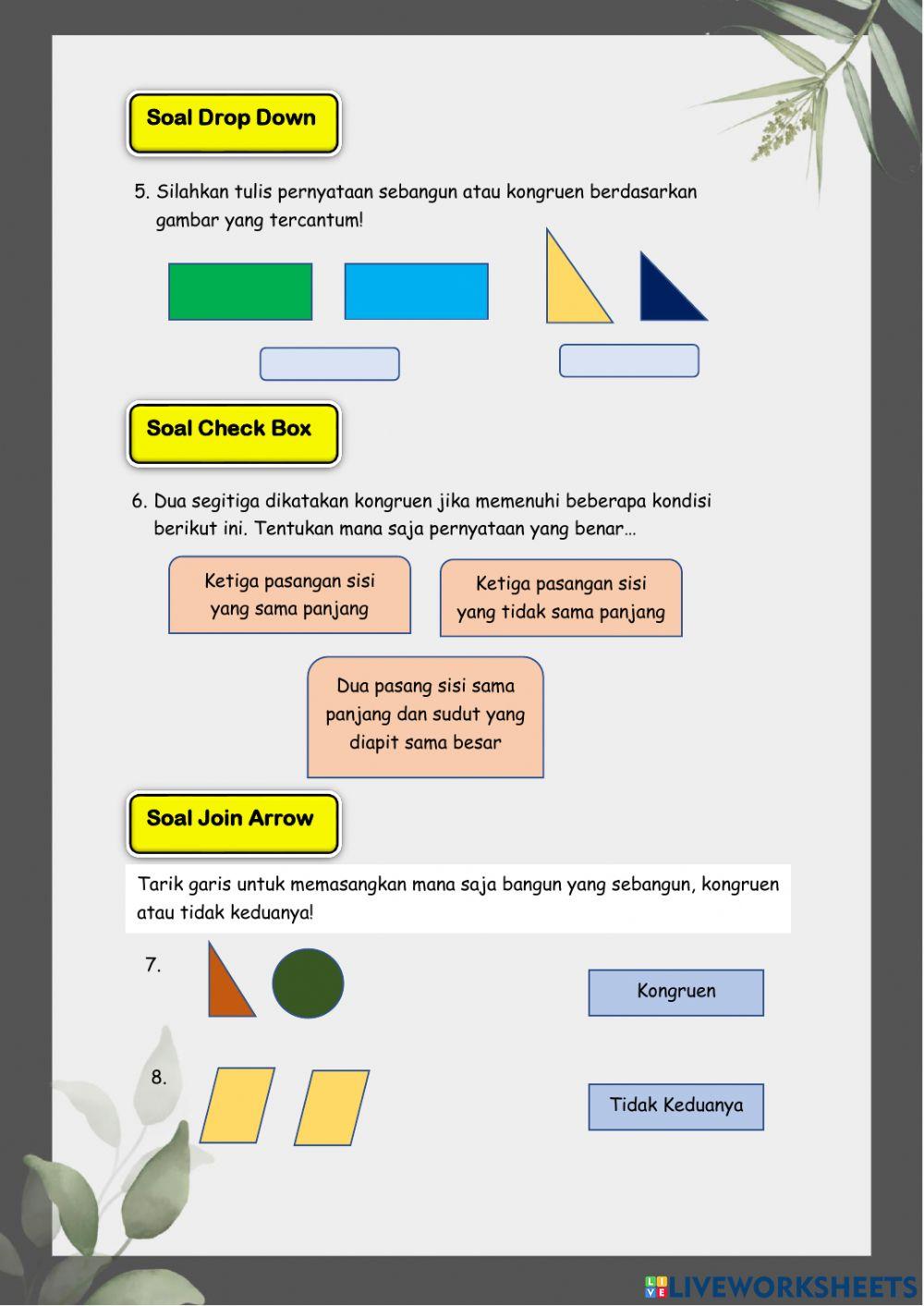 Kesebangunan dan Kekongruenan