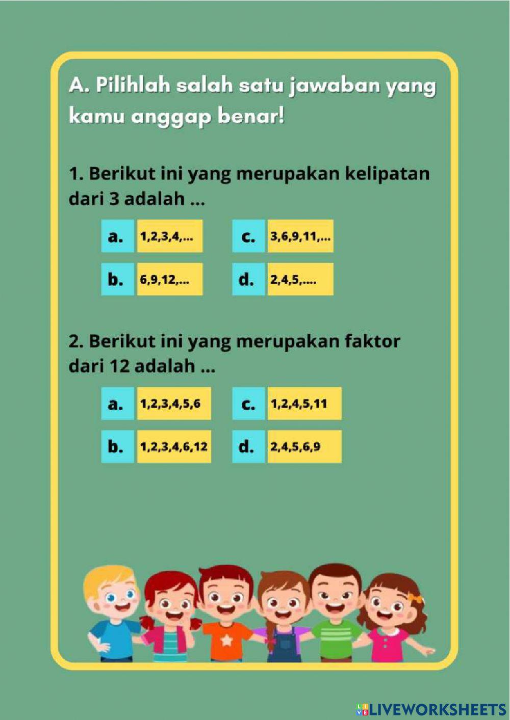 Lkpd materi kpk dan fpb