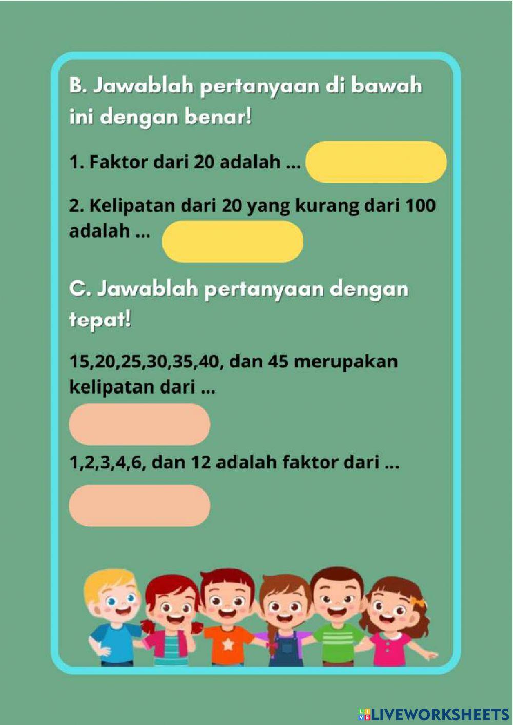 Lkpd materi kpk dan fpb