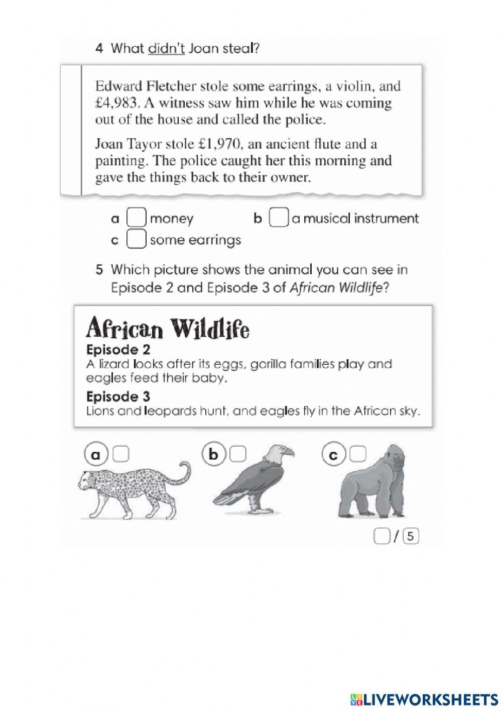 Listening and reading