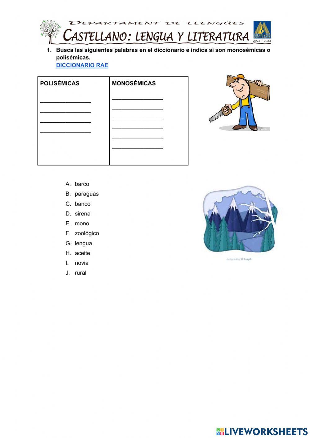 Palabras polisémicas