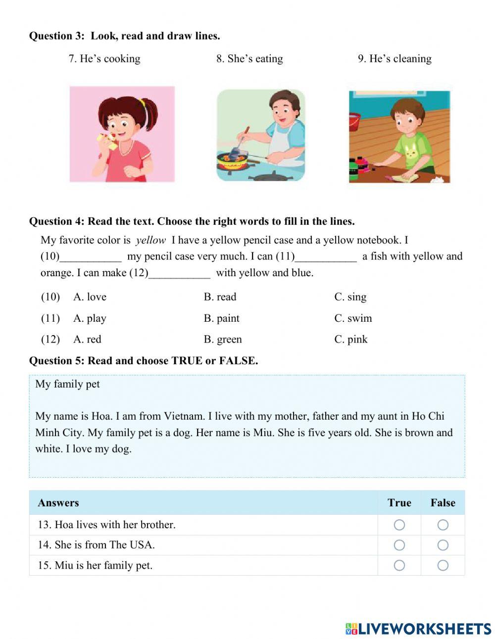 Review 1- grade 3