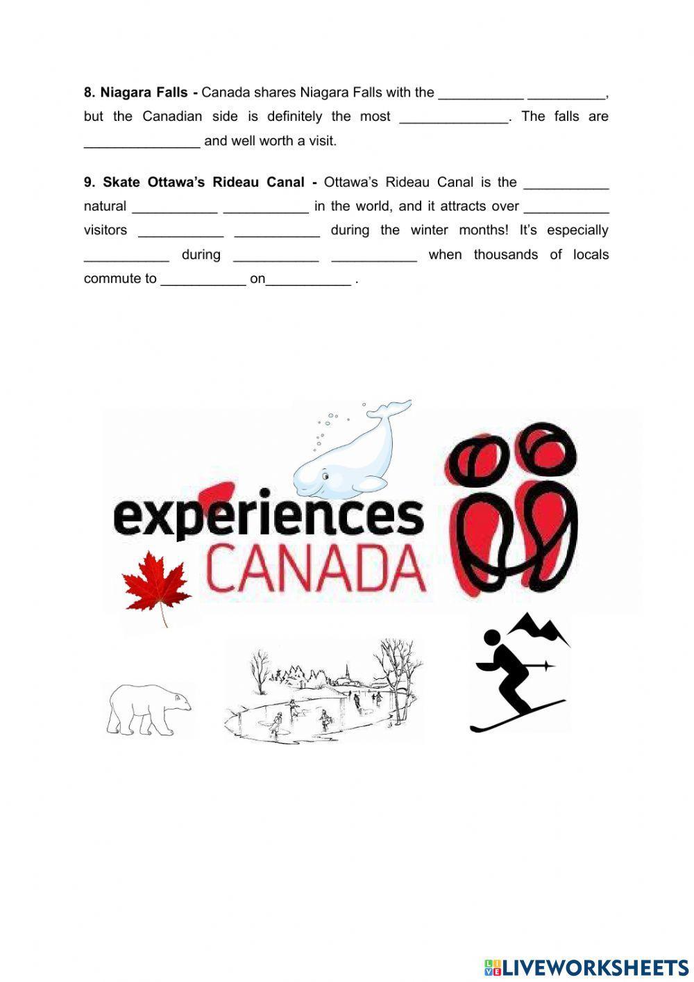 Canada - Nine experinces you must have