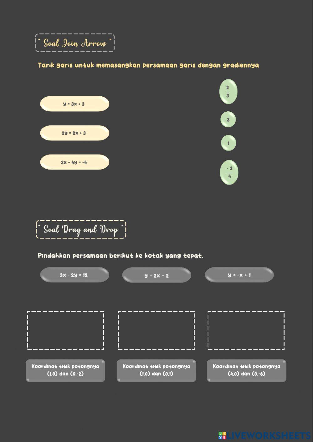 LKPD Persamaan Garis Lurus