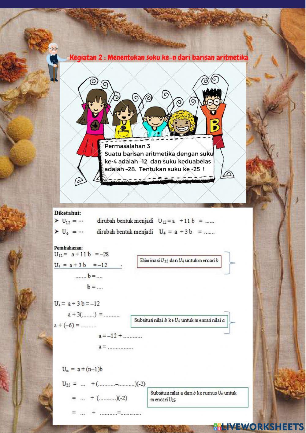 Lkpd barisan aritmatika-nuning rahayu