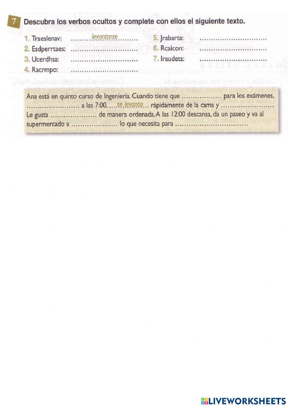 A1 acciones cotidianas