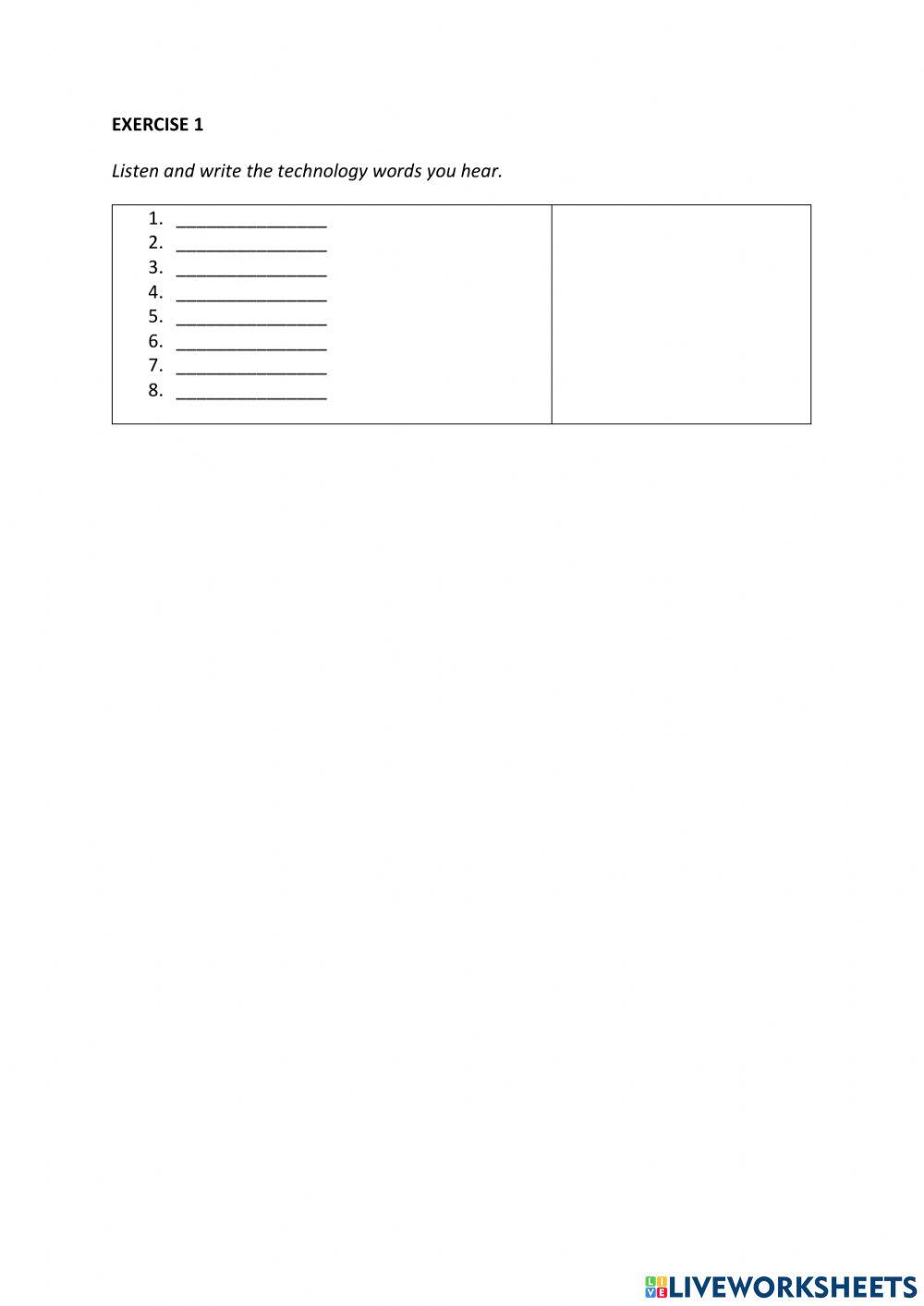 IE0, Unit 10, Listening and Speaking, Exercise 1