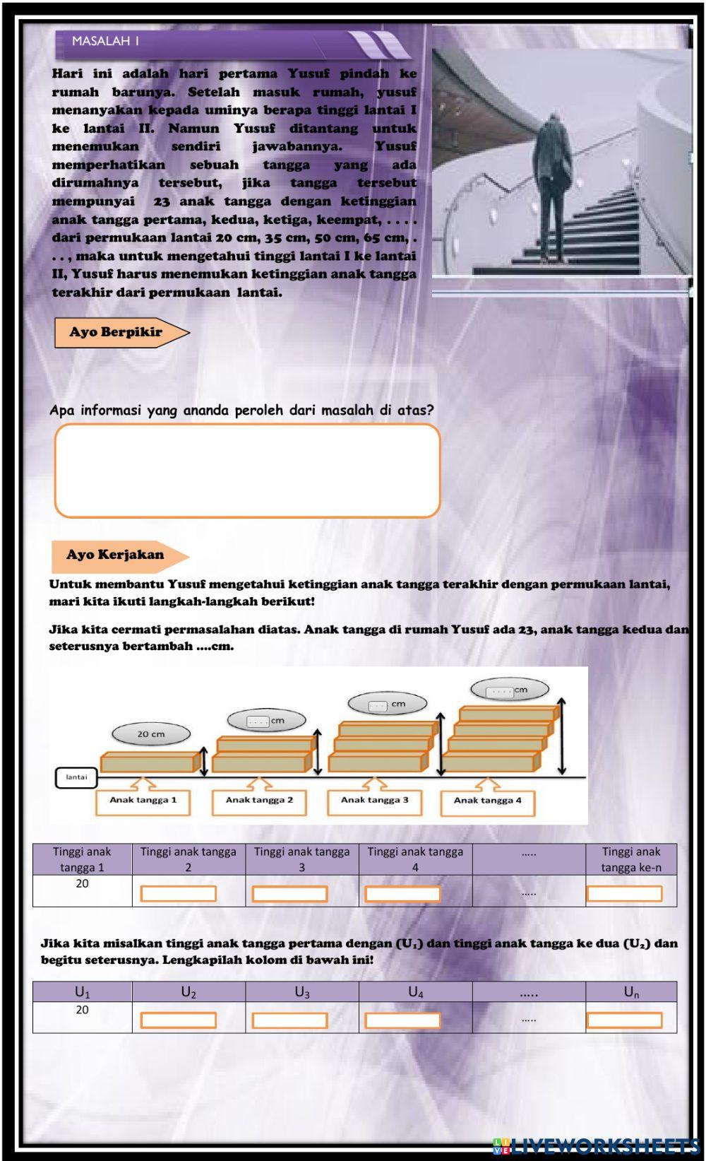 LKPD Barisan Aritmetika