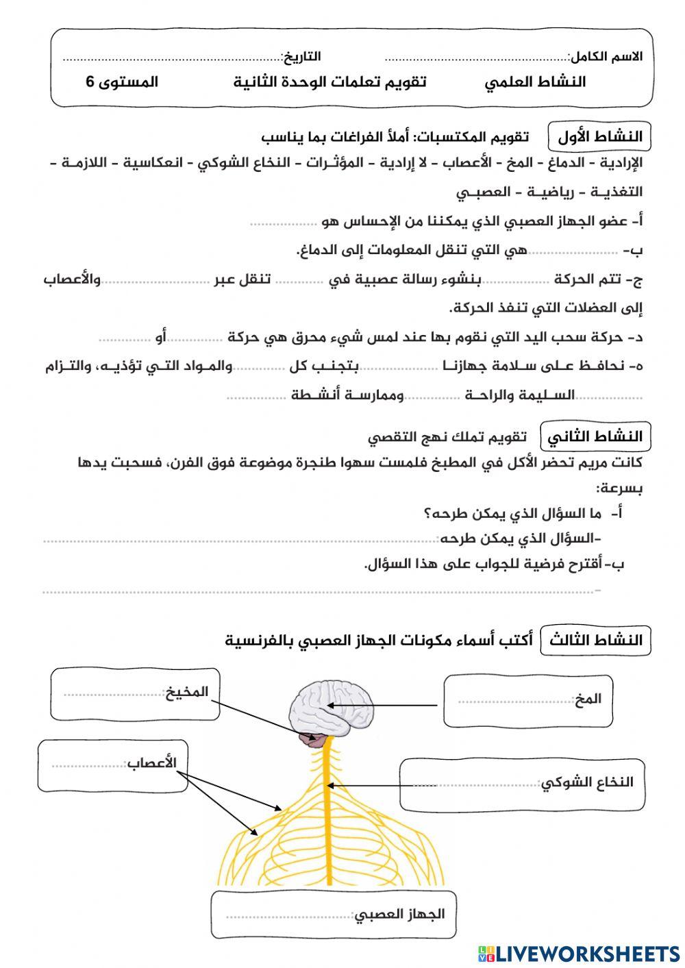 تقويم النشاط العلمي