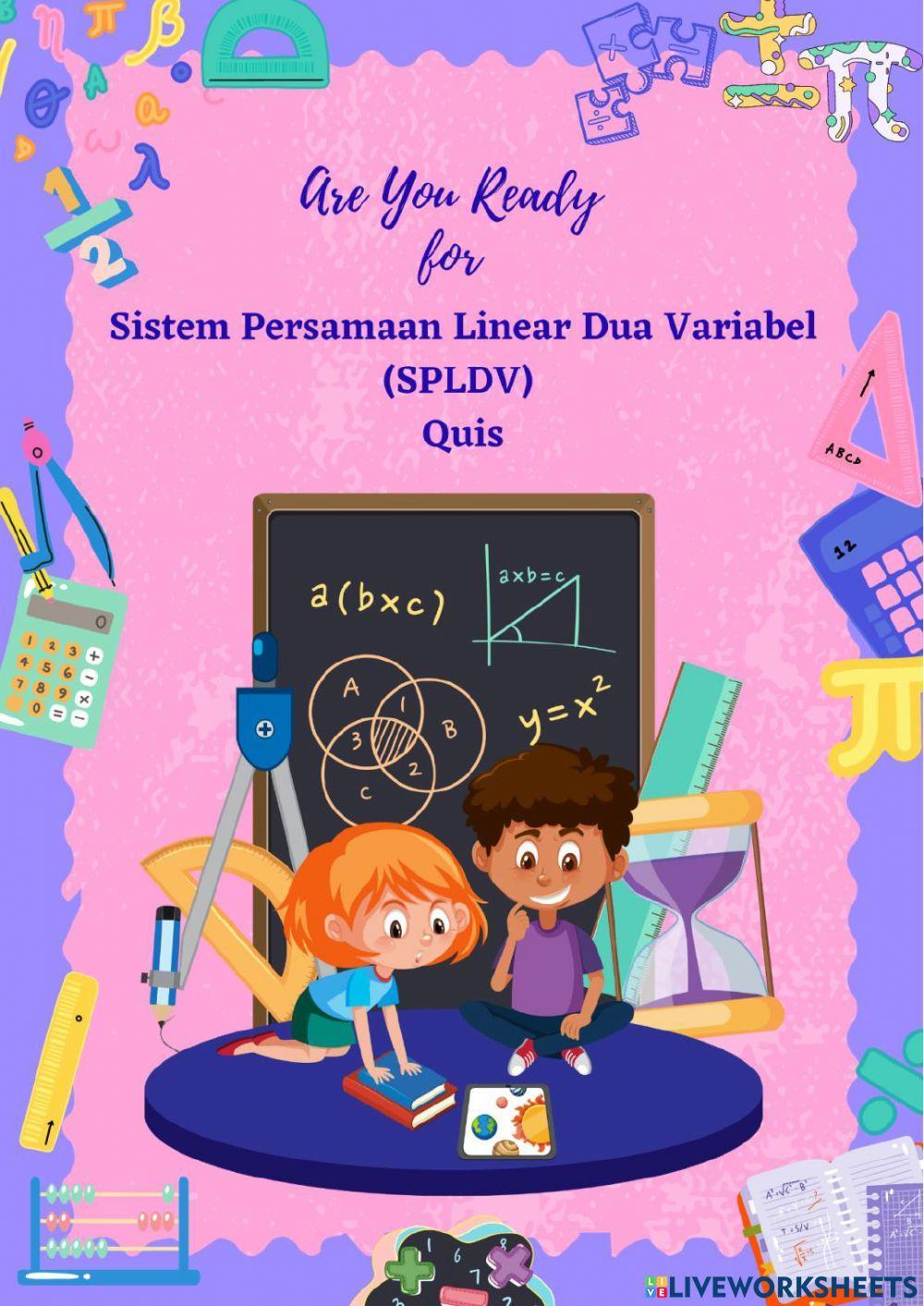 LKPD Sistem Persamaan Dua Variabel (SPLDV)