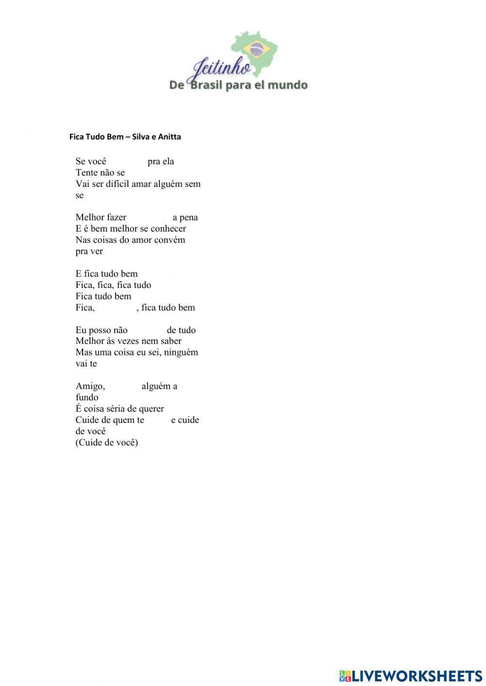 Música 'Fica Tudo Bem' Silva feat.Anitta