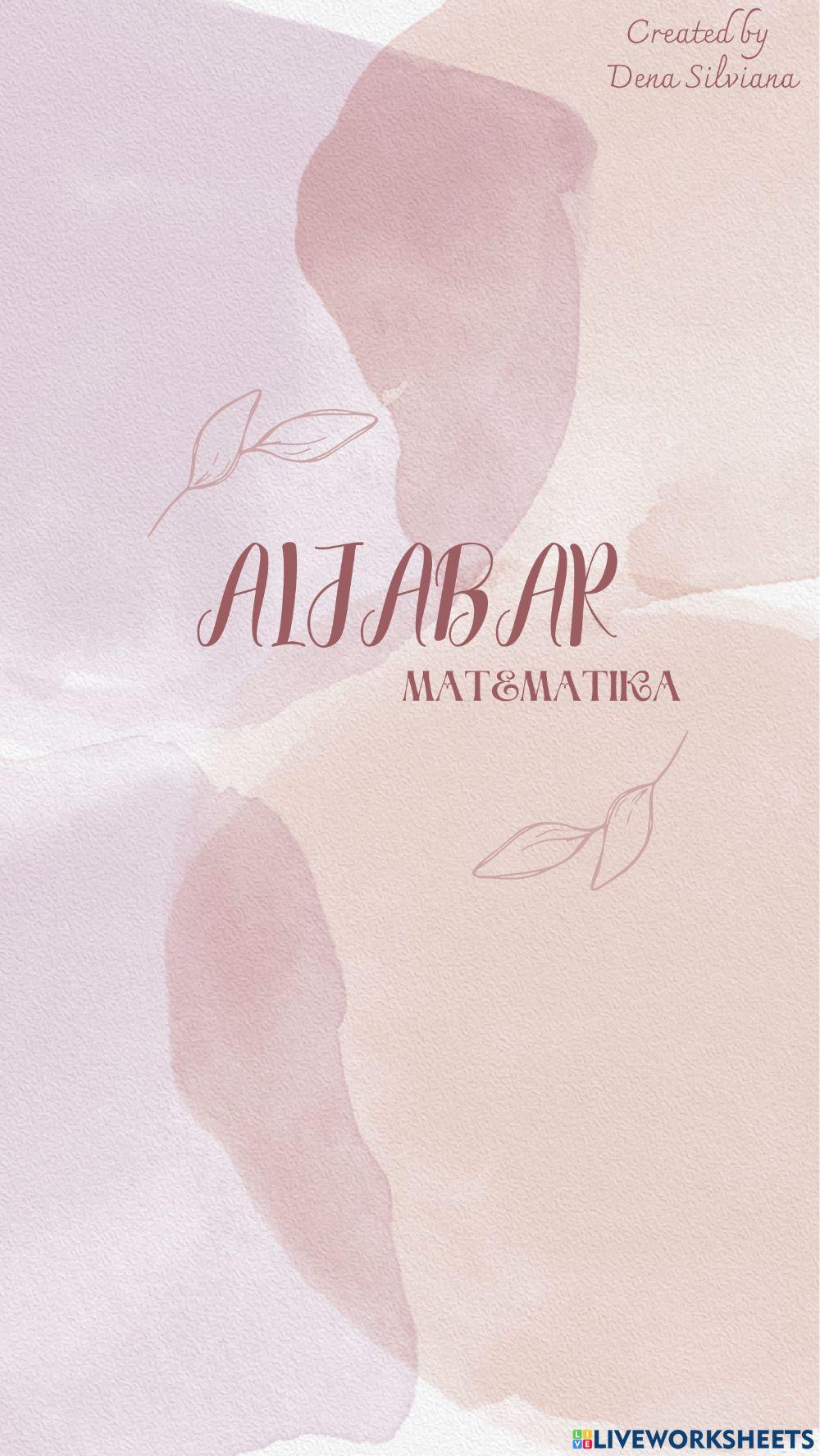 LKPD Soal Aljabar Matematika