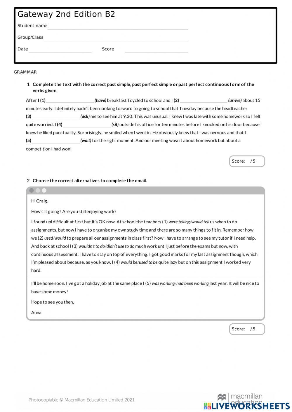 Gateway-B2-unit-2 -test