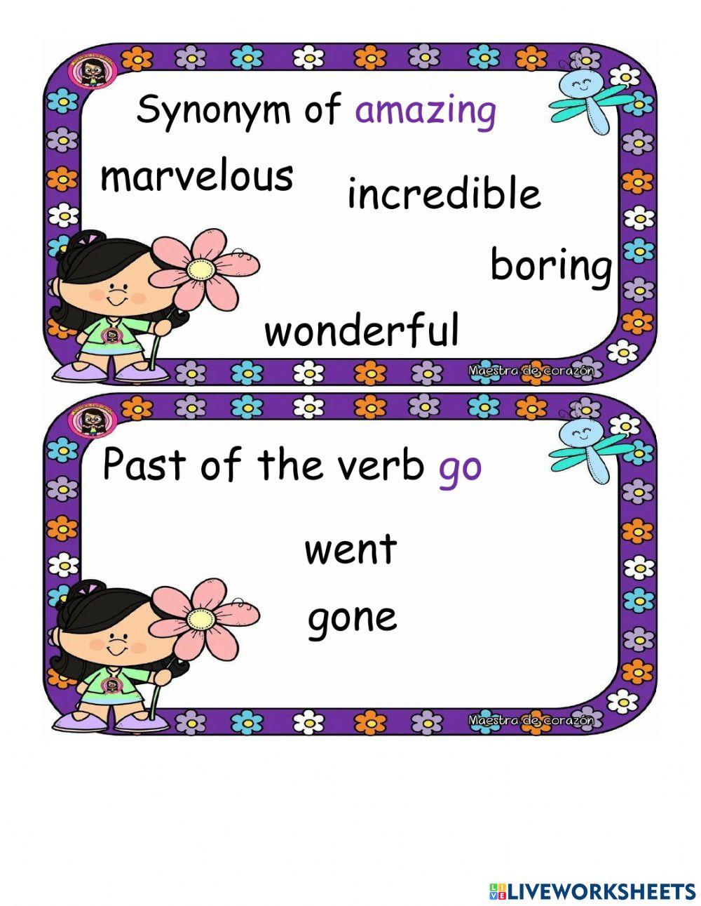 Verbs pink