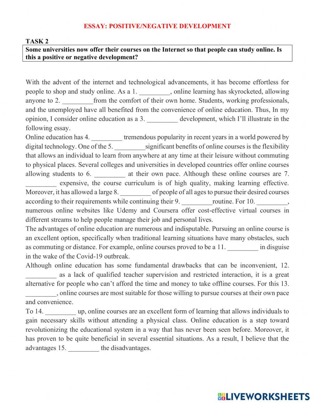 POSITIVE-NEGATIVE DEVELOPMENT