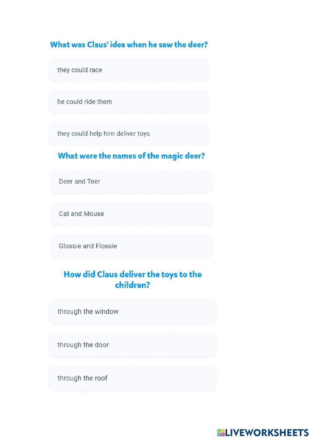 The story of santa claus