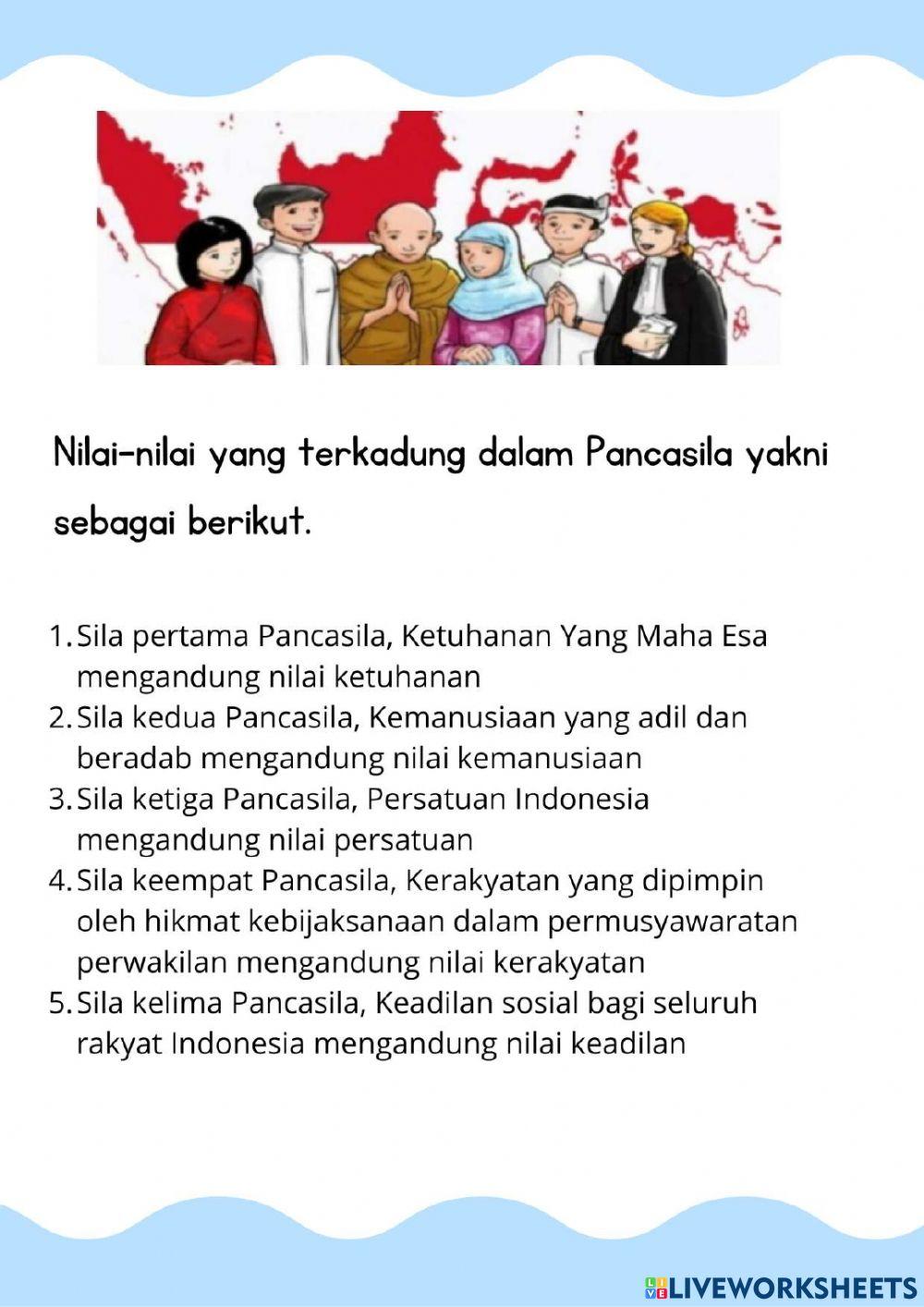 Penerapan nilai pancasila dalam kehidupan sehari-hari