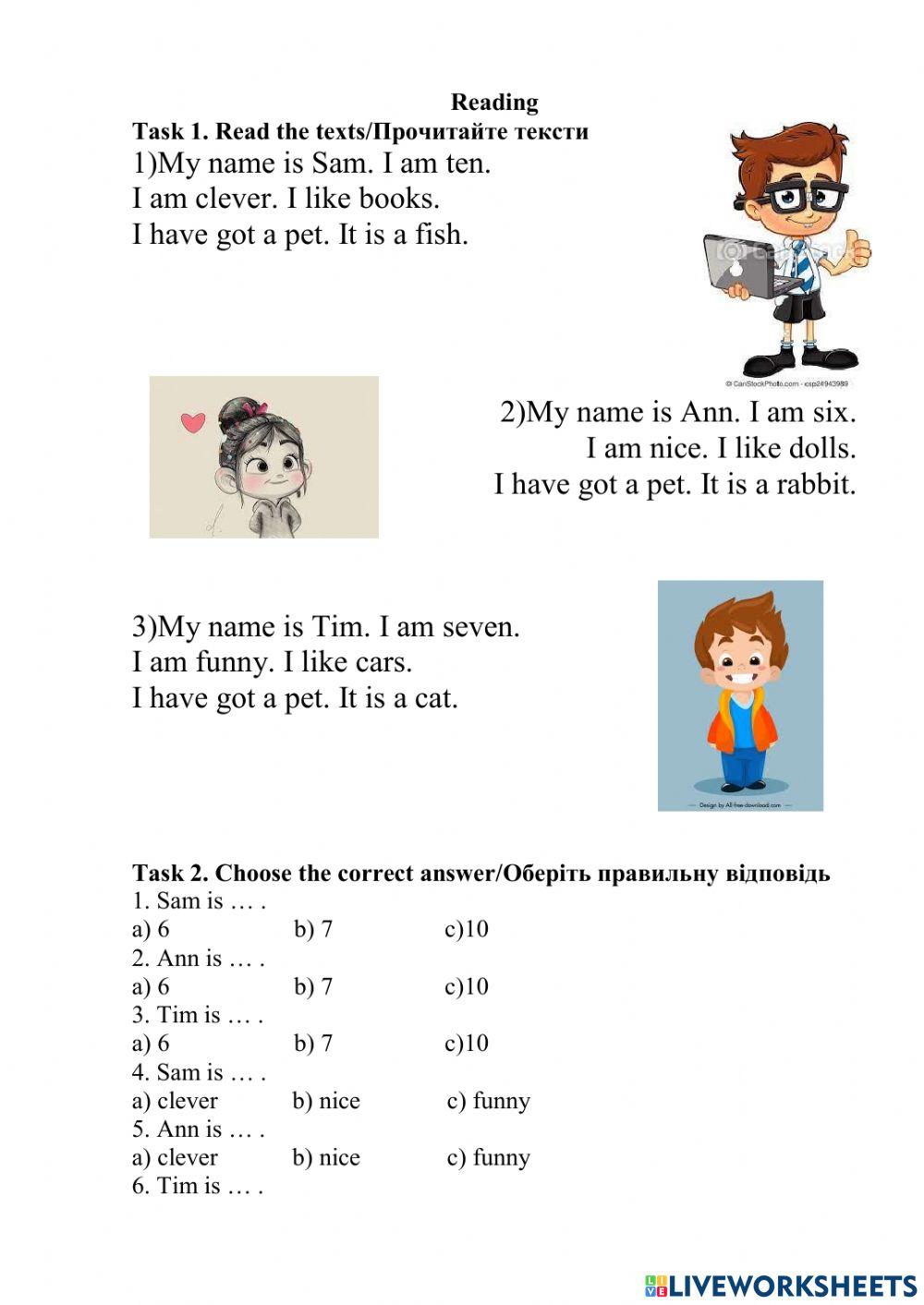 Reading Comprehension 2