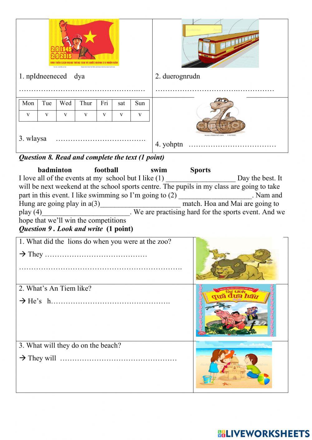 Đề thi học kì 1