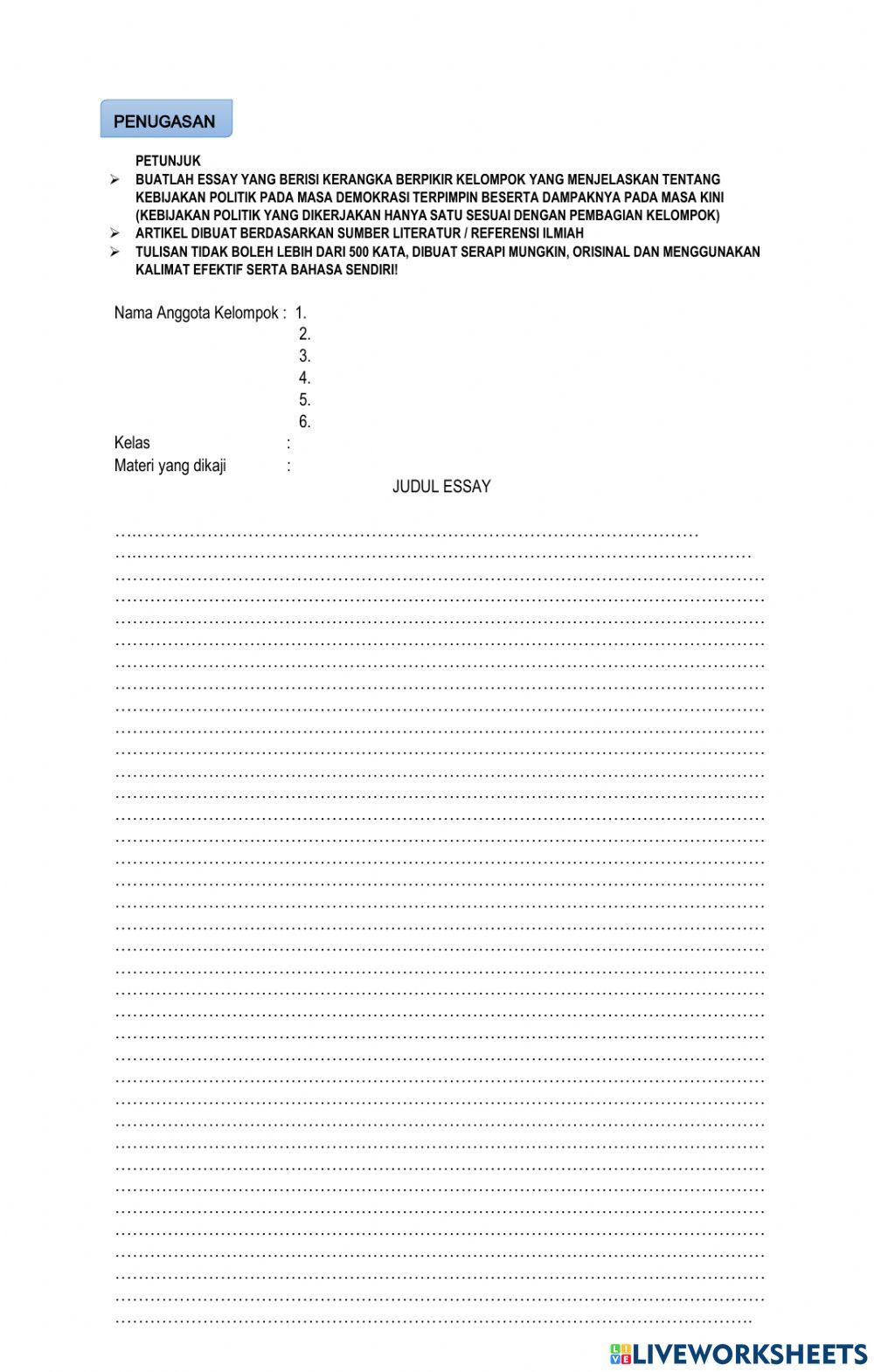 Lkpd demokrasi terpimpin