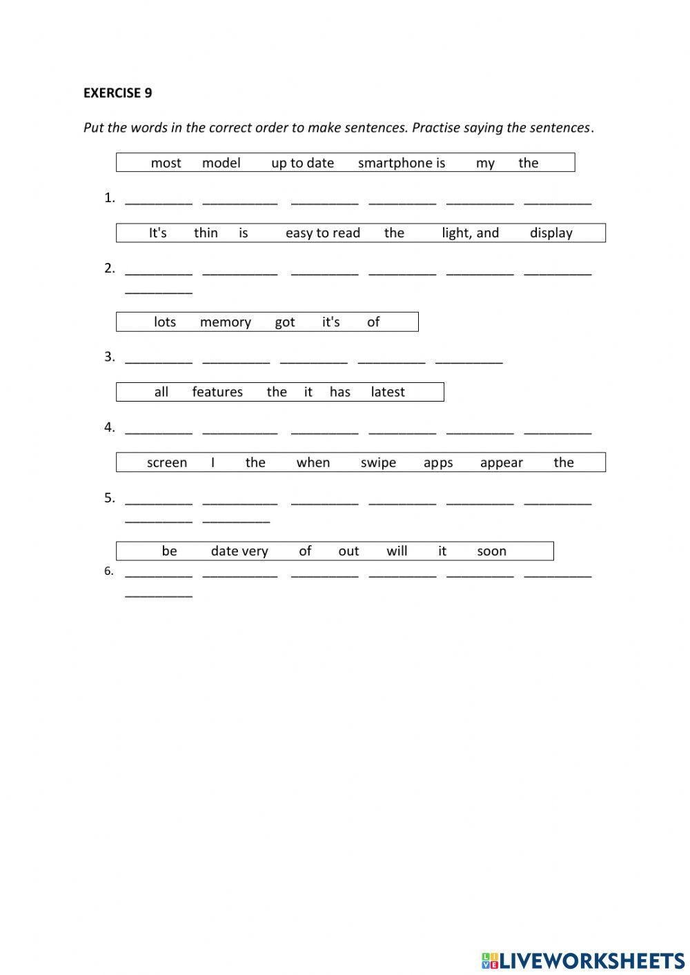 IE0, Unit 10, Listening and Speaking, Exercise 9