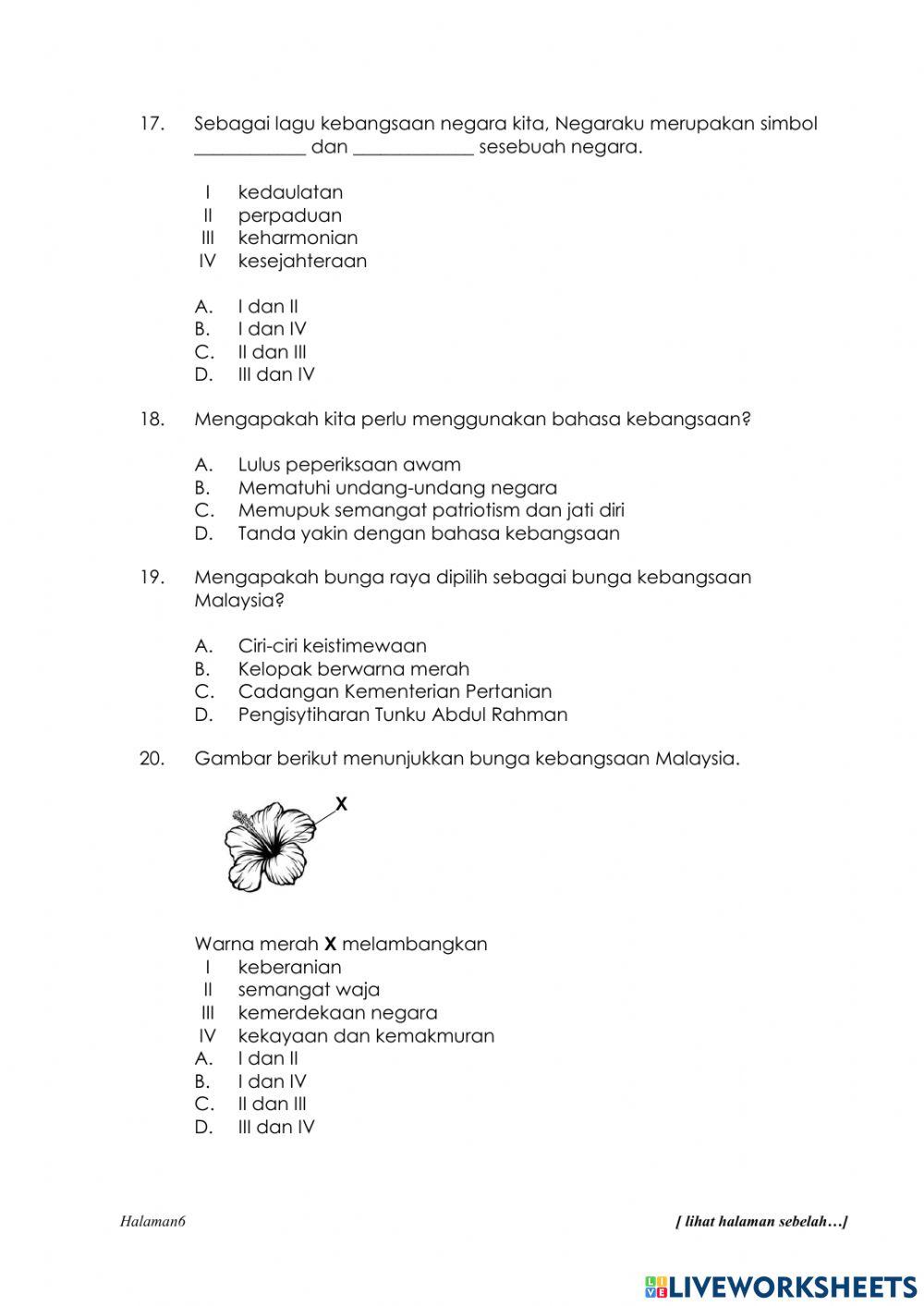 Pertaksiran formatif akhir tahun 2022-2023 tahun 5 sejarah
