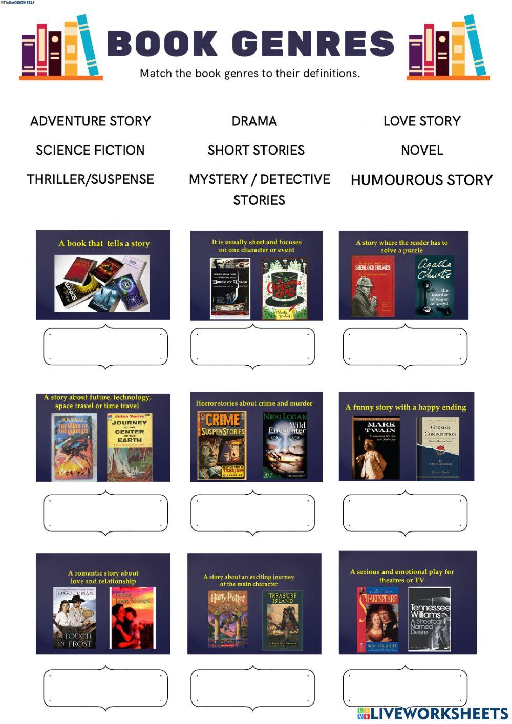 2239016 Genres Of Books Daria vv LiveWorksheets cyberpunk-is-a-subgenre-of-science-fiction-in-a-futuristic-setting-that