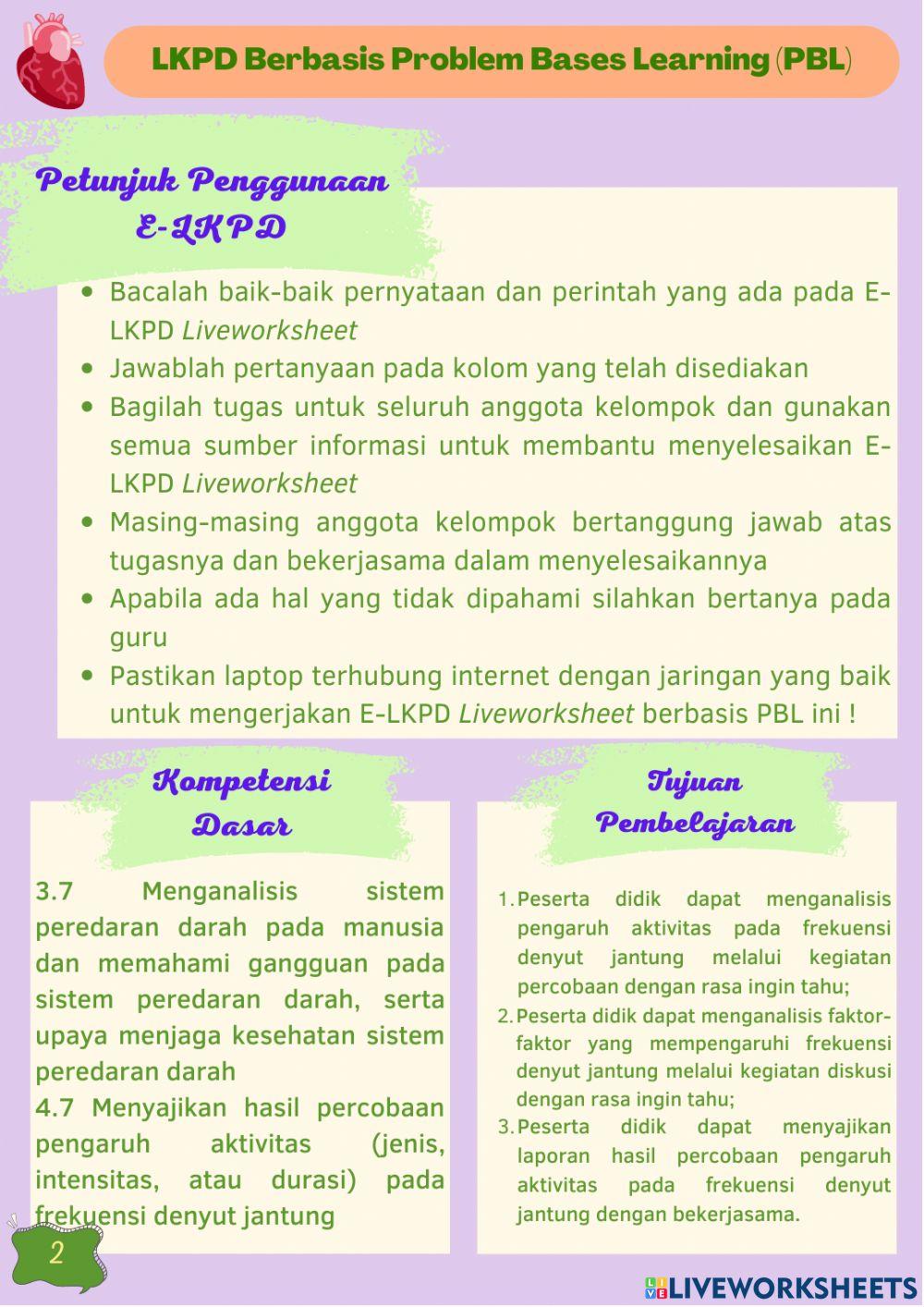 LKPD Frekuensi Denyut Jantung