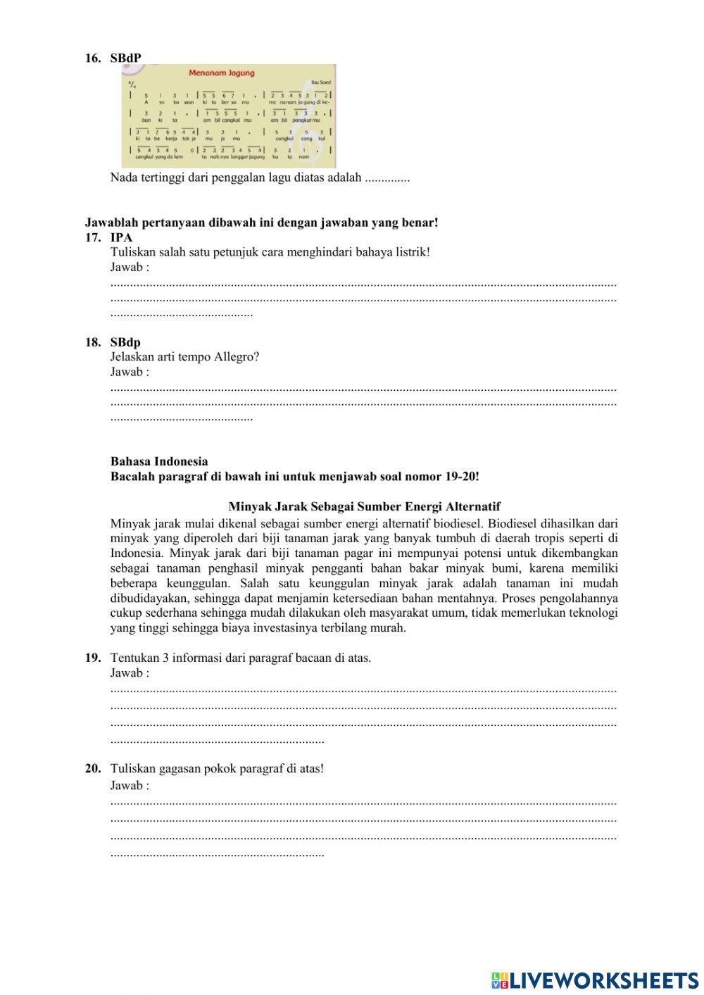 PAS sms 1 tema 2 kelas 4 sdn 94