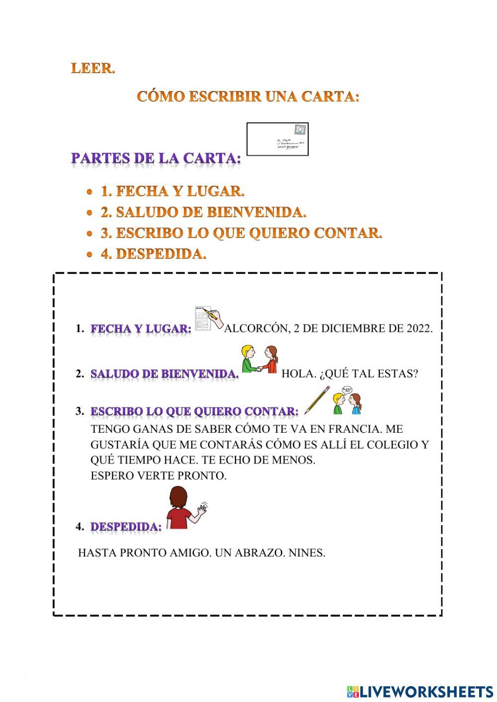 Escribir una carta