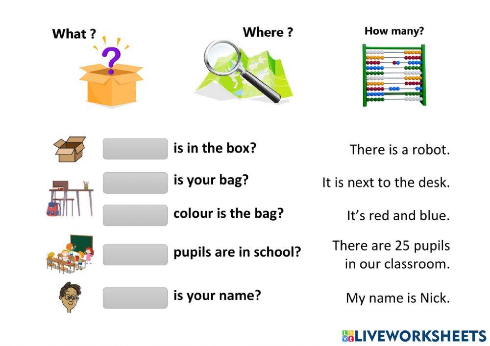 What - Where - How many