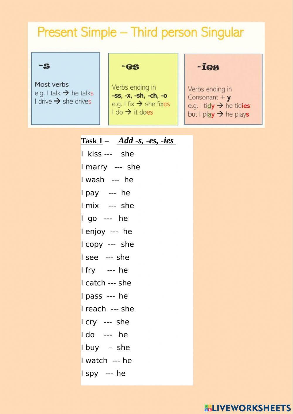 2239388 simple present third person singular dv2021