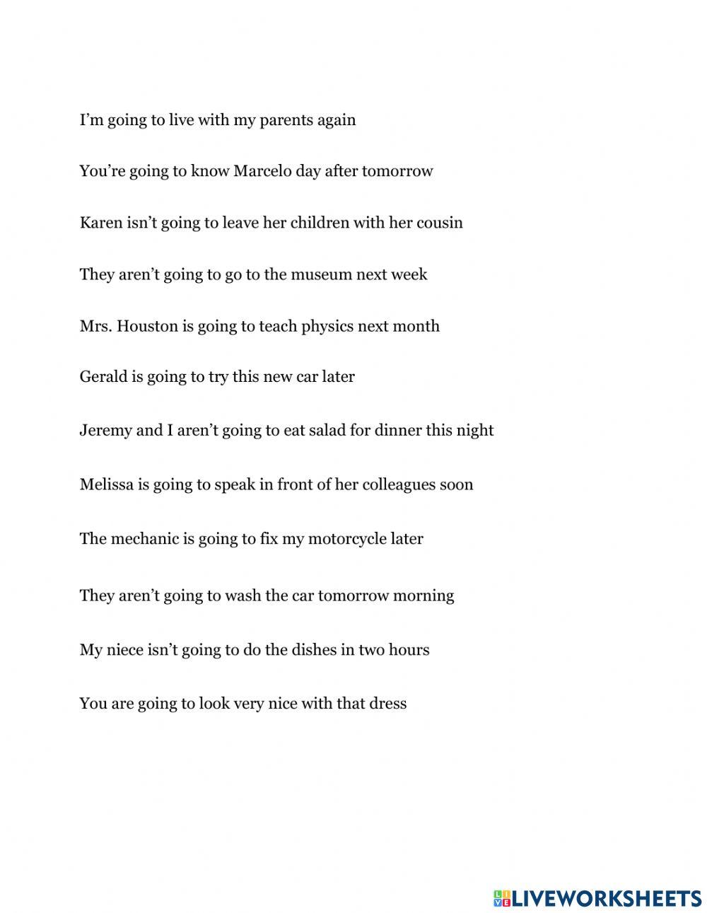 27 Future Tense - Going to