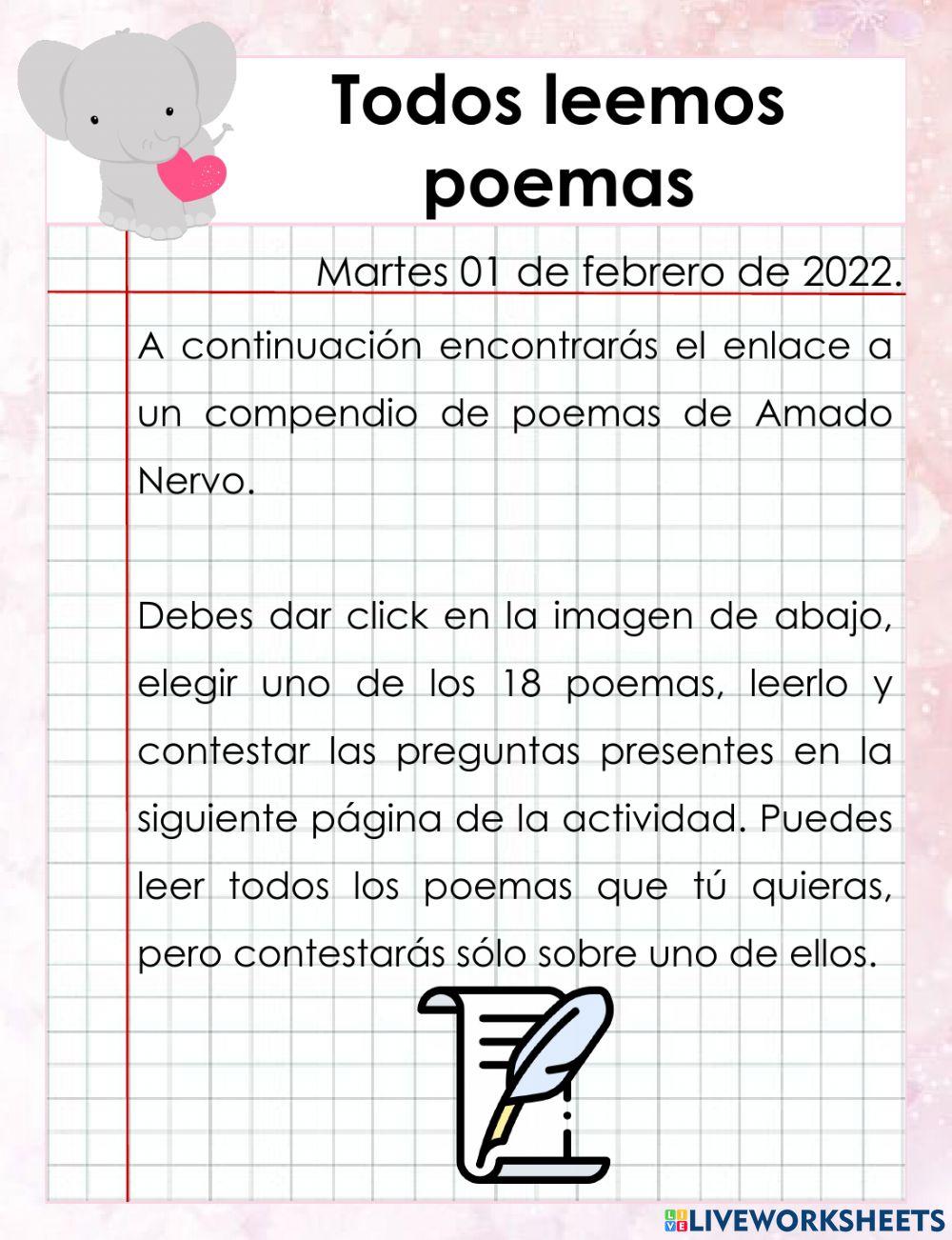 Todos leemos poemas.