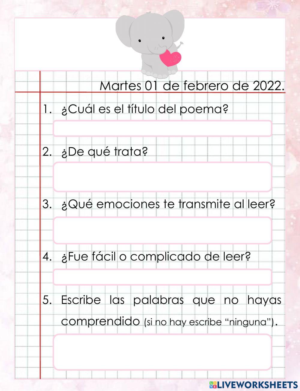 Todos leemos poemas.