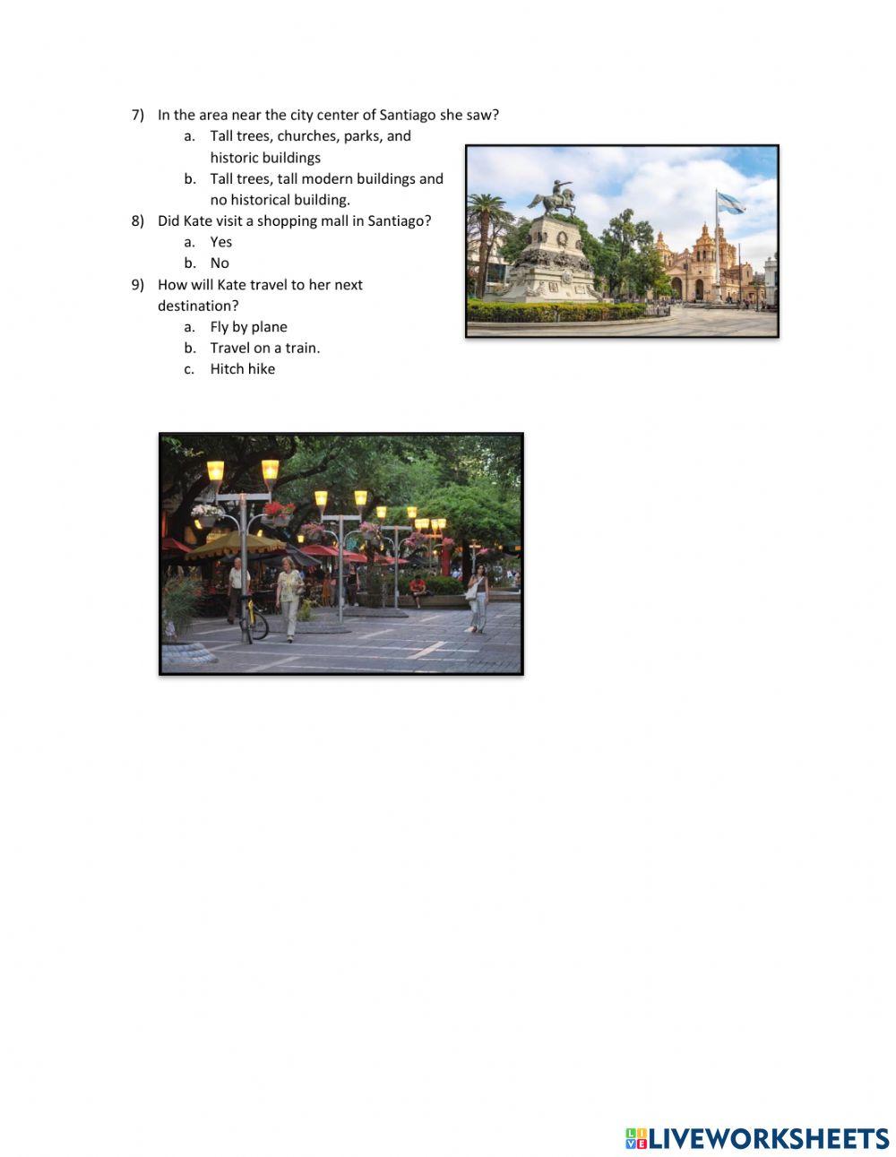 South America Cordoba to Santiago