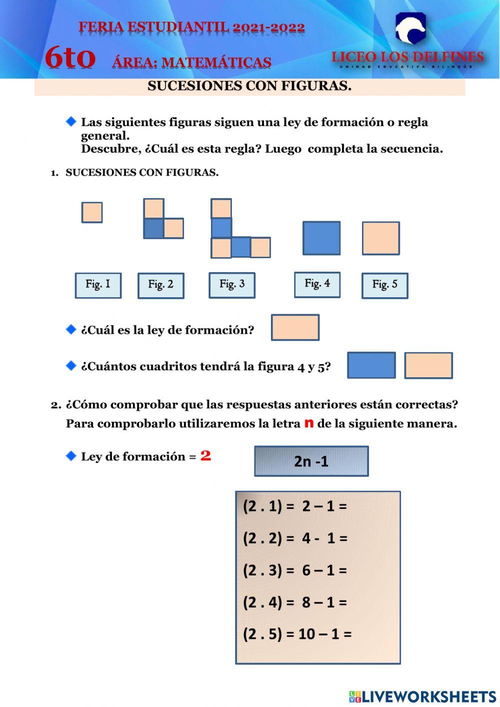 Sucesiones con figuras