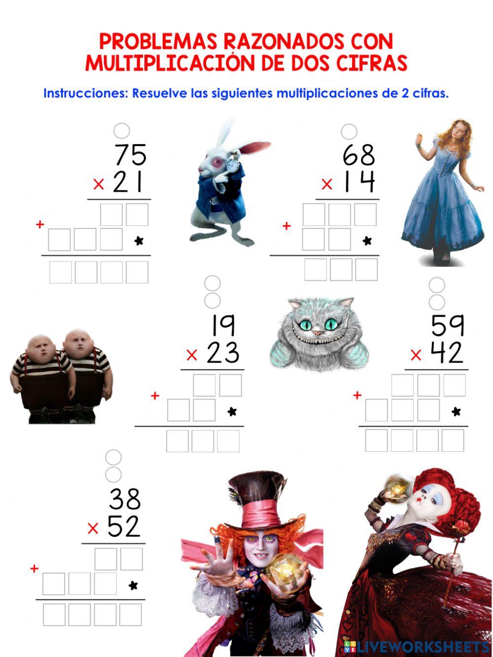 Multiplicaciones dos cifras