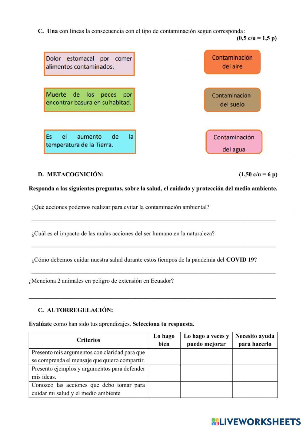 Evaluación 1er Quimestre