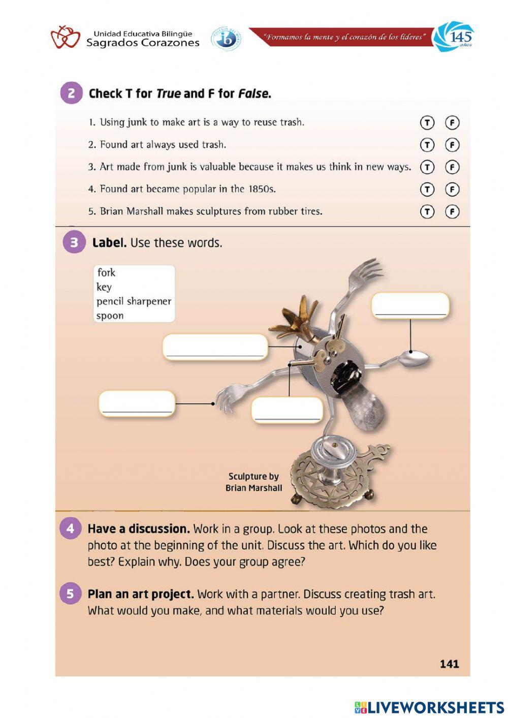 Found Art Reading Section