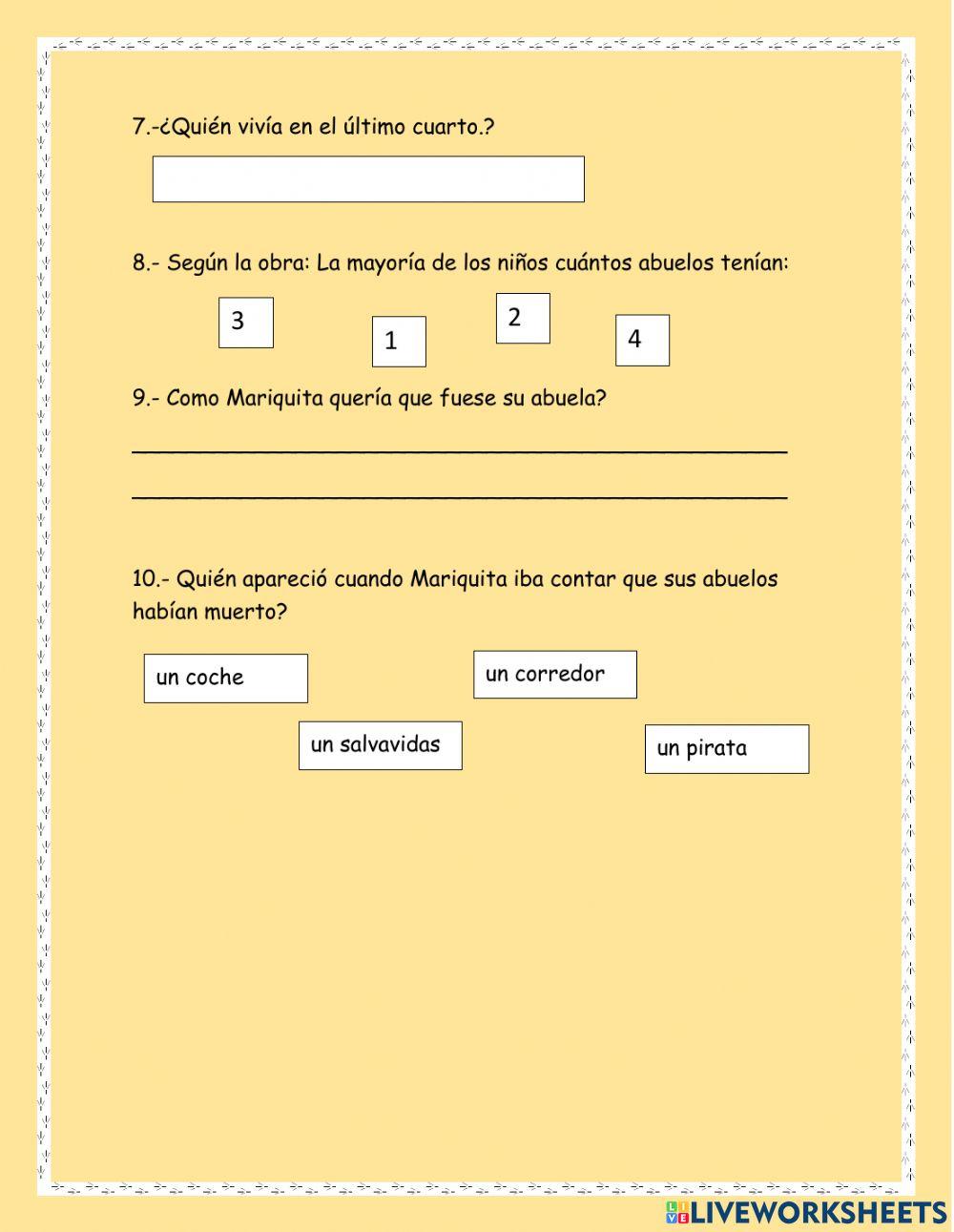 Obra EL REGALO DEL ABUELO