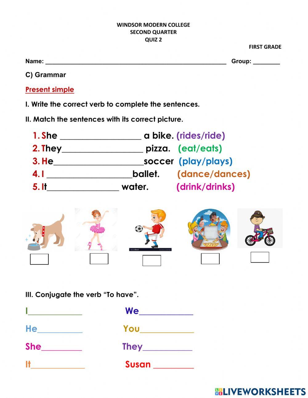 Grammar Quiz 2-2