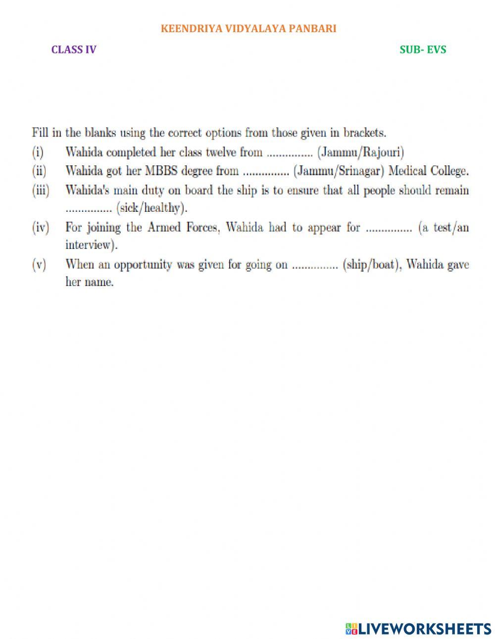 Activity-1 Defence Officer Wahida