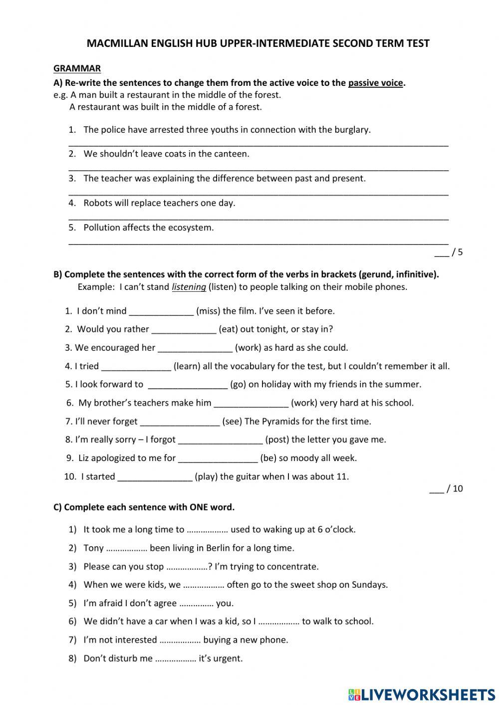 MacEngHUB 2nd term test