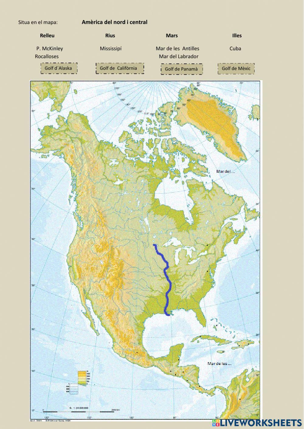 Mapa amèrica