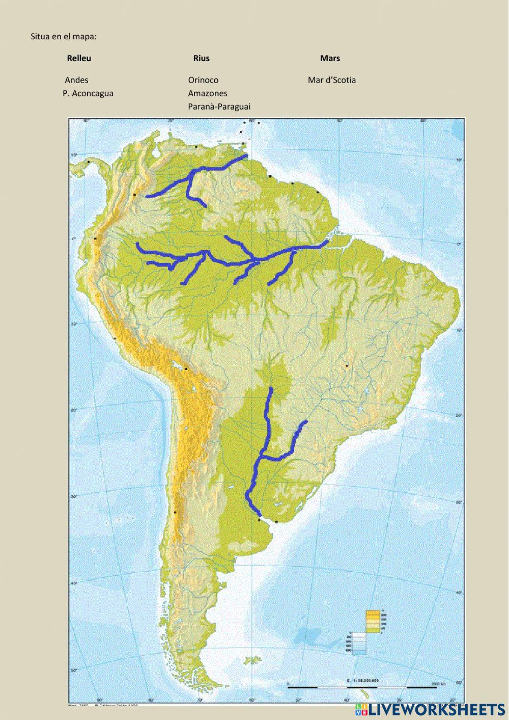 Mapa amèrica