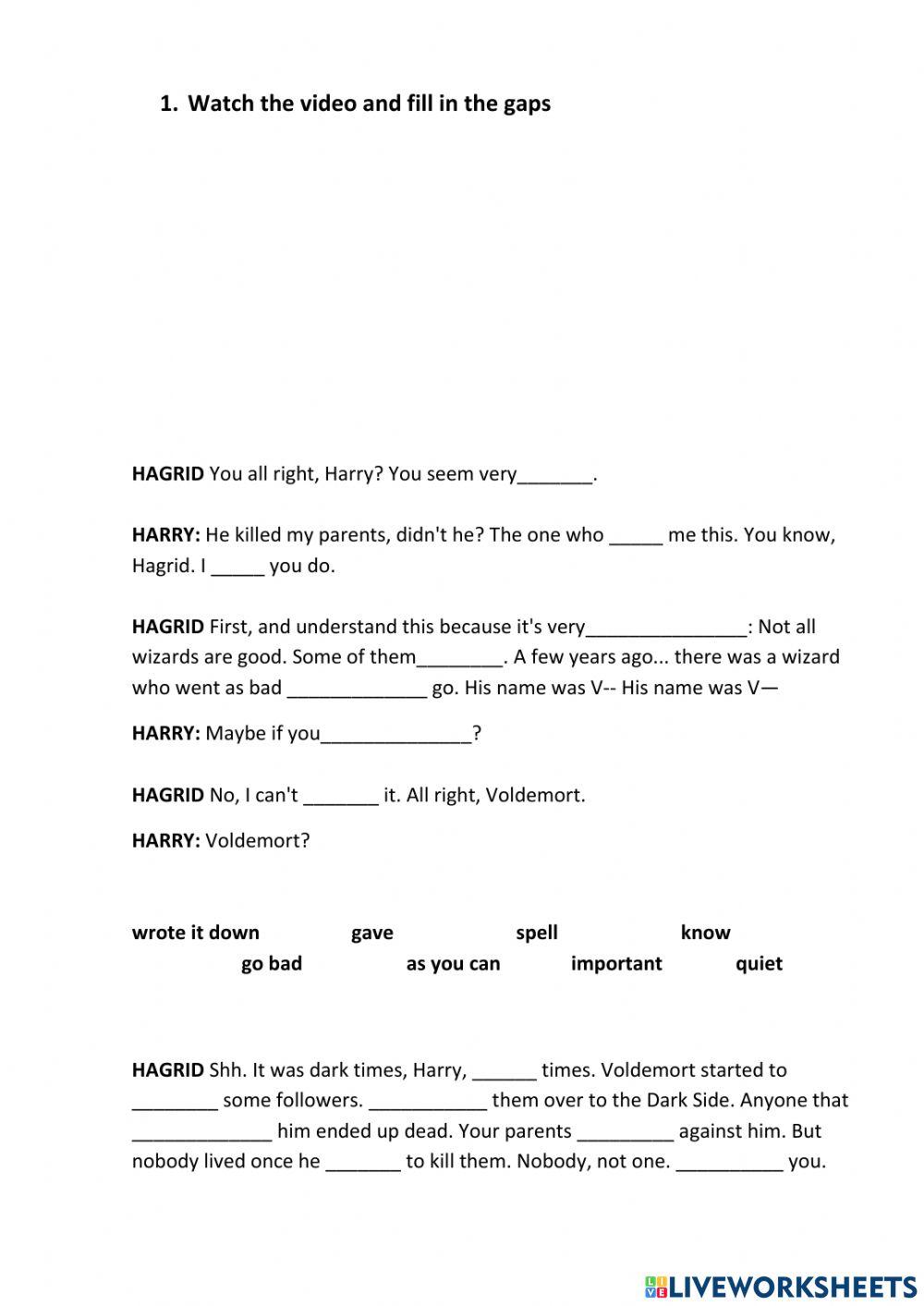 Story about You-Know-Who