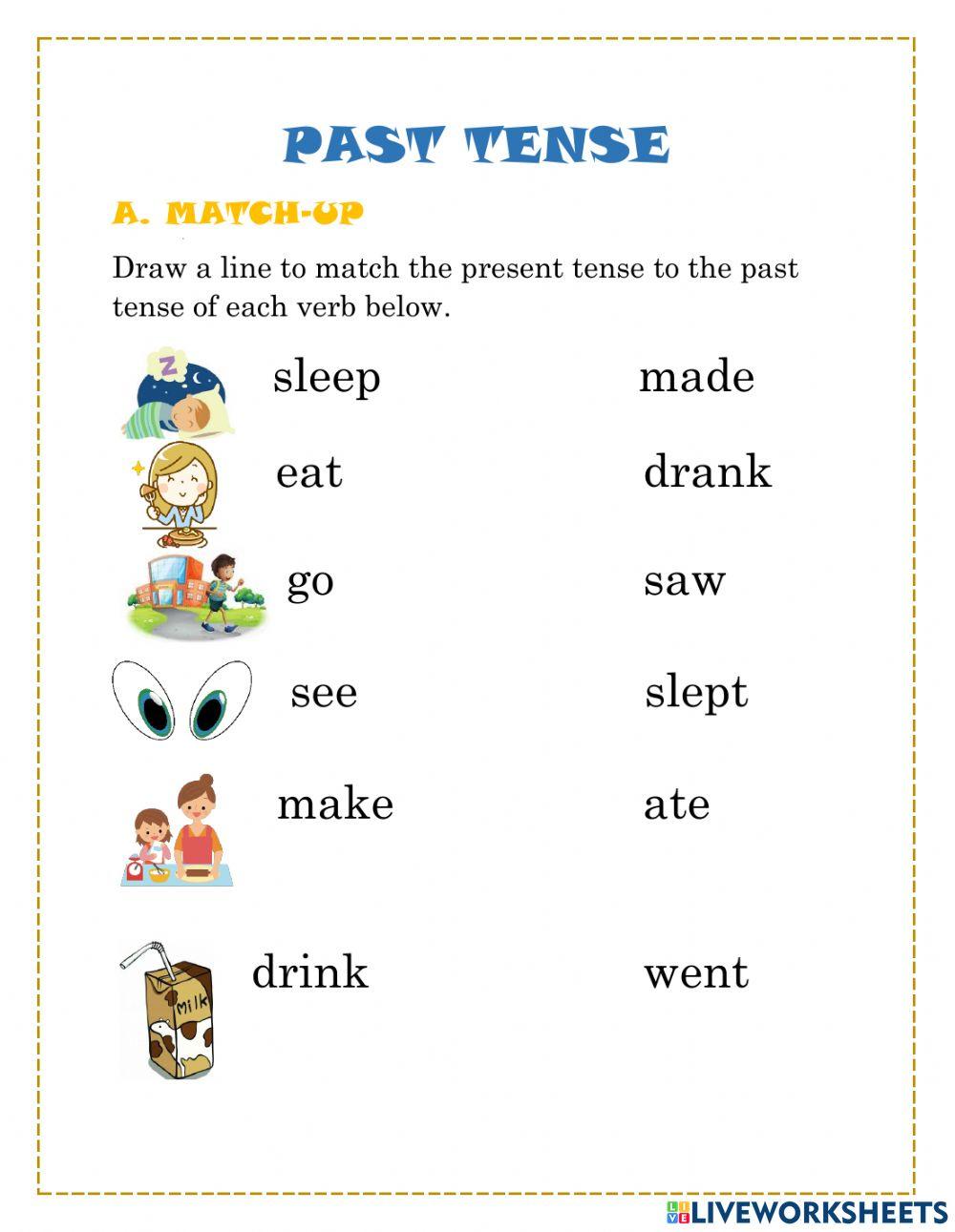 1840606 Past Tense Stage2 LiveWorksheets 1840606-past-tense-stage2-liveworksheets